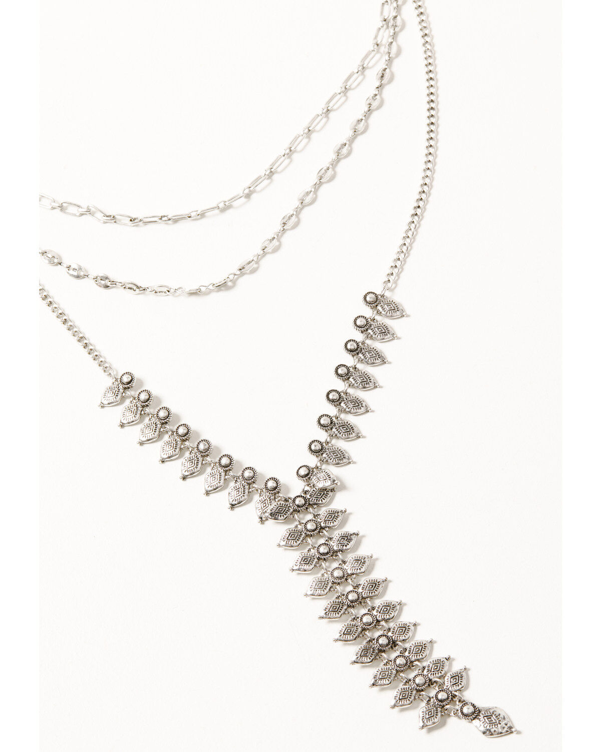 Image #1 - Idyllwind Women's Rock Rose Necklace, Silver, hi-res