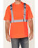 Image #3 - Hawx Men's Hi-Vis Reflective Short Sleeve Work T-Shirt - Big, Orange, hi-res