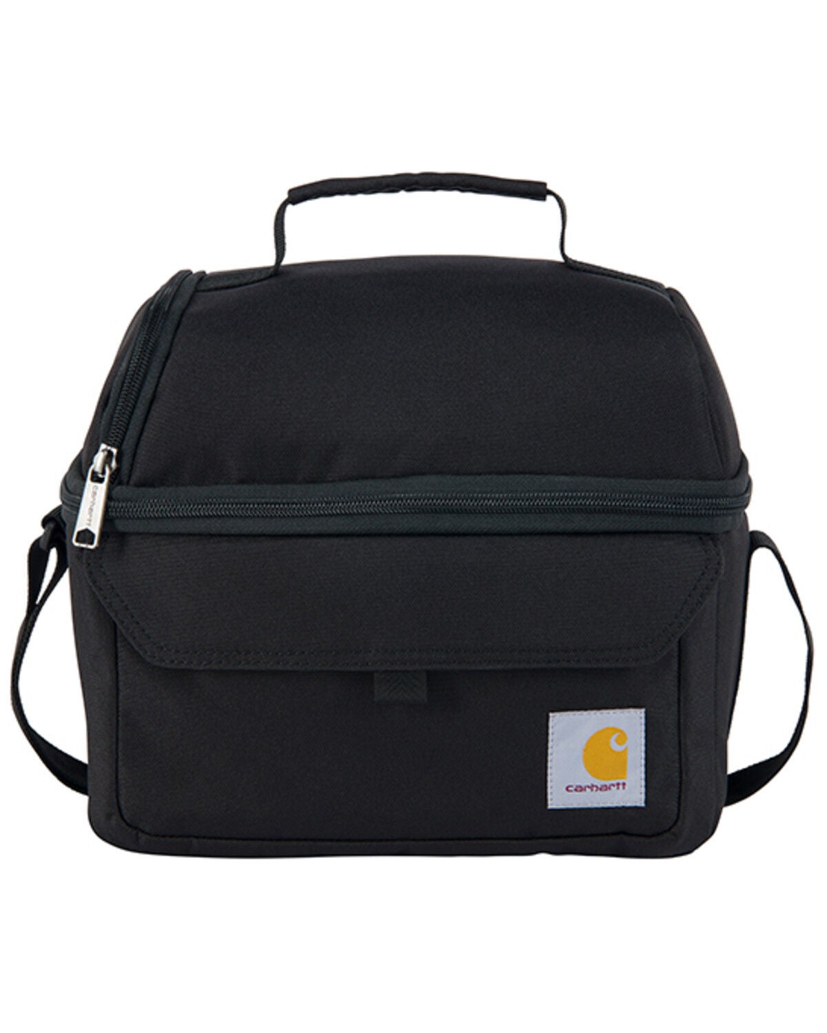 Carhartt Insulated 12 Can Two Compartment Lunch Cooler, Black, hi-res