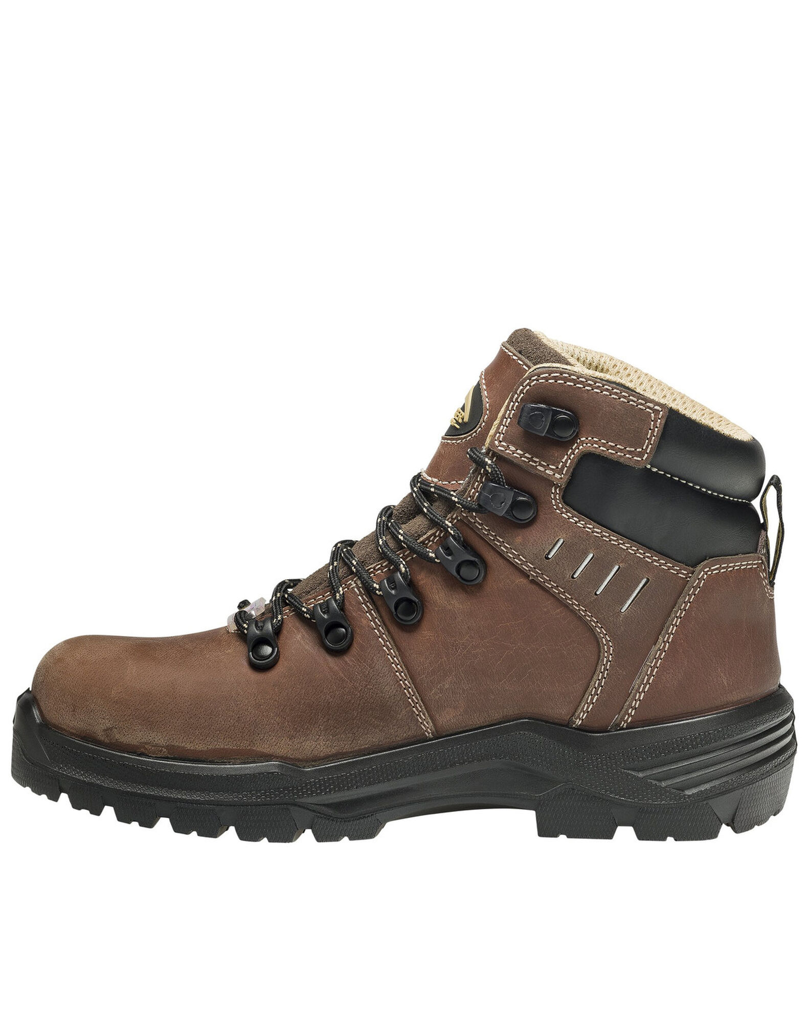 Image #3 - Avenger Women's Foundations Waterproof Work Boots - Composite Toe, Brown, hi-res