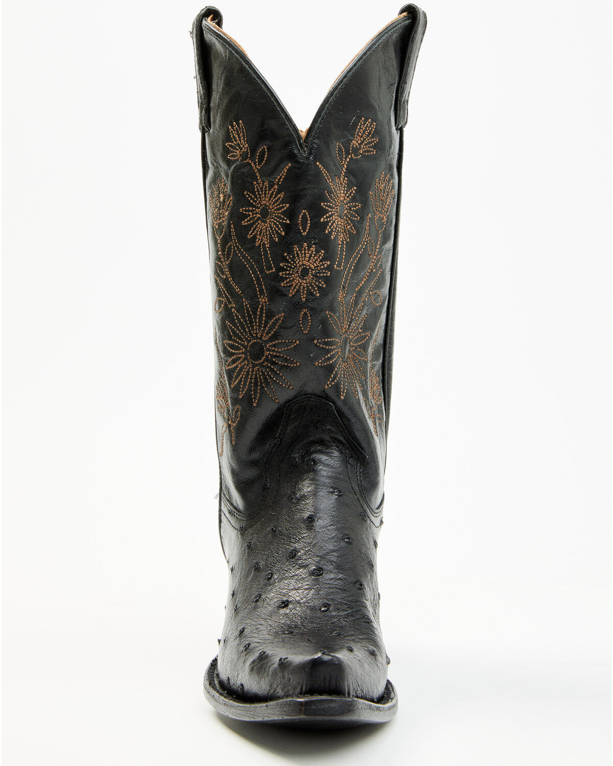 Image #4 - Shyanne Women's Daisie Exotic Full Quill Ostrich Western Boots - Snip Toe, Black, hi-res