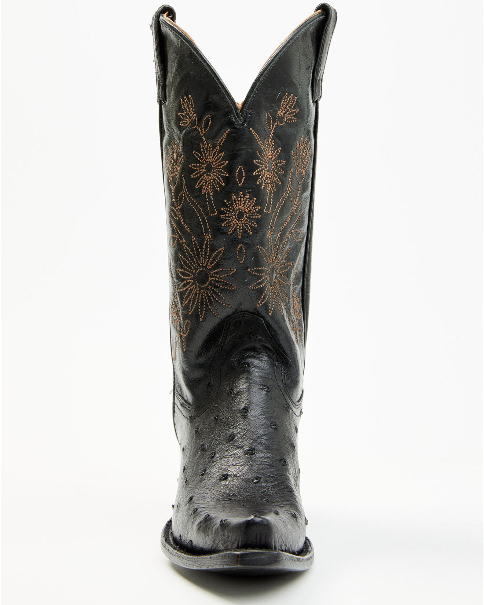 Image #4 - Shyanne Women's Daisie Exotic Full Quill Ostrich Western Boots - Snip Toe, Black, hi-res