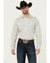 Image #1 - Wrangler Retro Men's Premium Paisley Print Long Sleeve Button-Down Western Shirt, White, hi-res