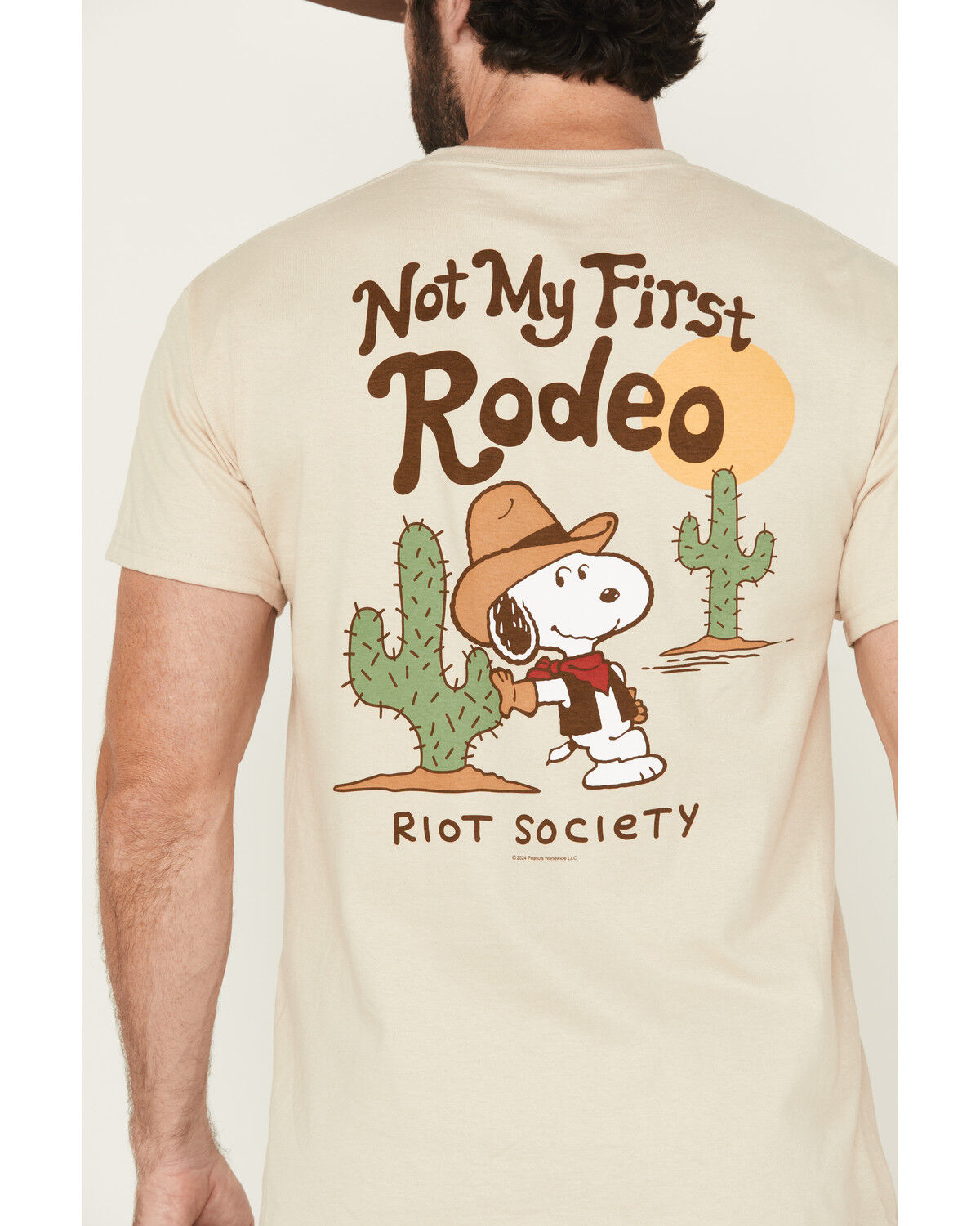 Image #4 - Riot Society Men's Peanuts Not My First Rodeo Short Sleeve Graphic T-Shirt, , hi-res