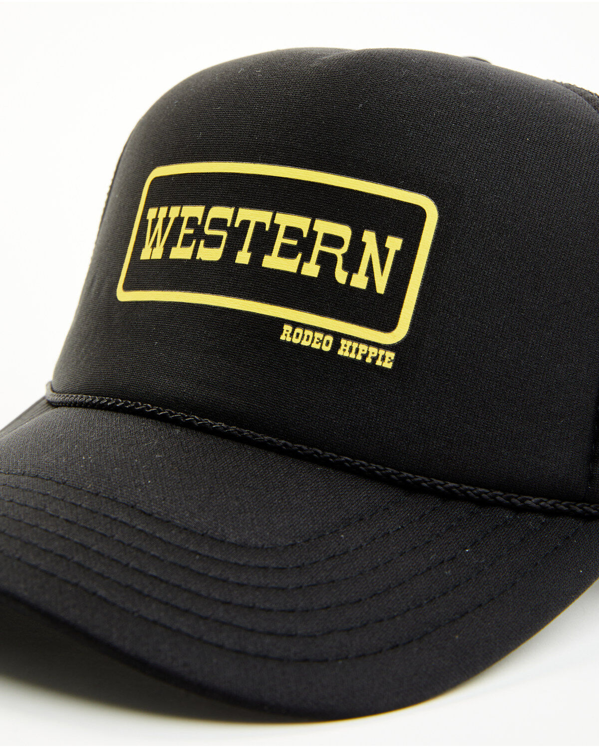Image #2 - Rodeo Hippie Women's Western Ball Cap, Black, hi-res