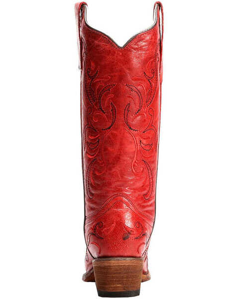 Image #5 - Circle G by Corral Women's Embroidery Snip Toe Western Boots, , hi-res