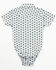 Image #3 - Cody James Infant Boys' Striped Geo Print Short Sleeve Snap Onesie, White, hi-res