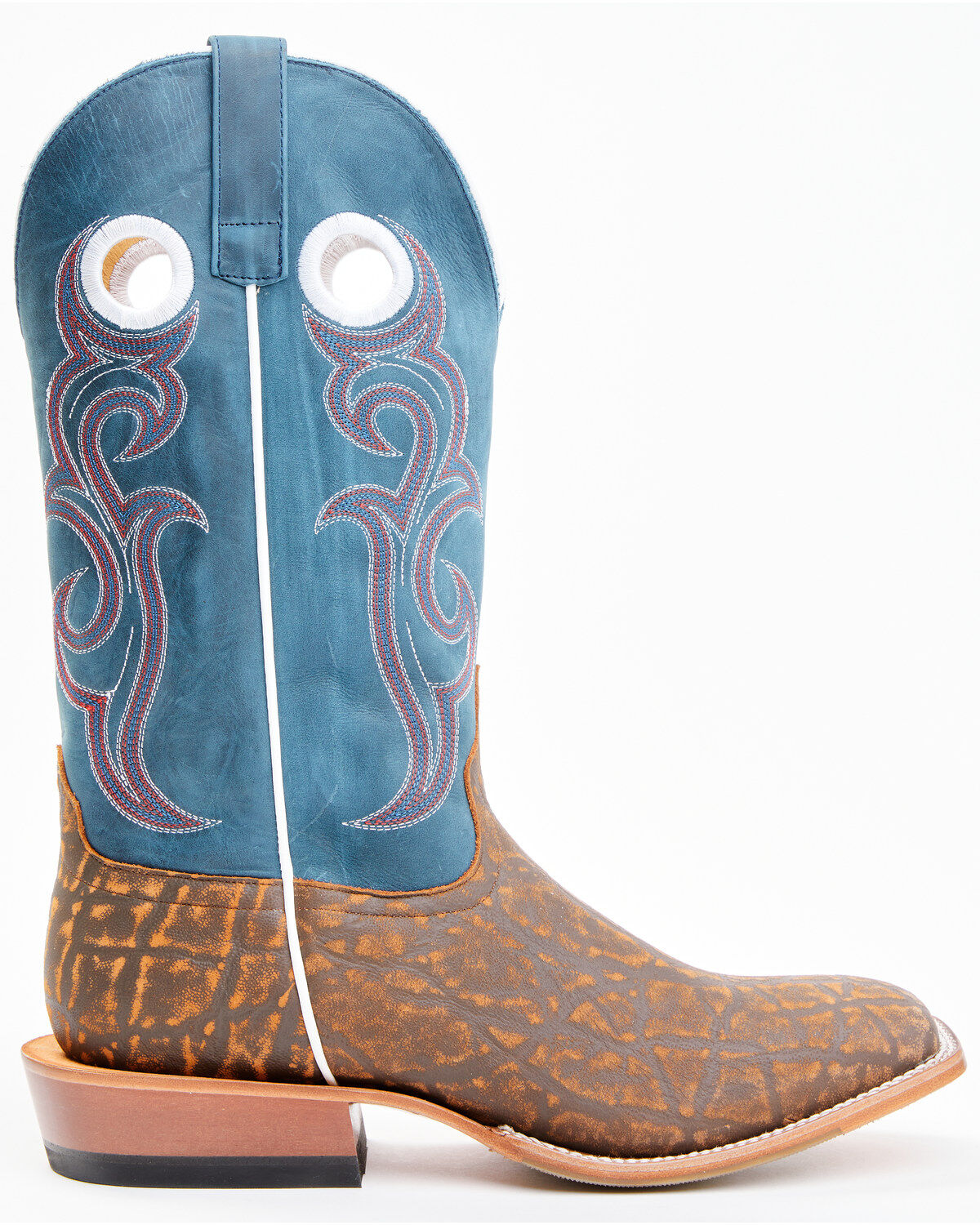 Image #2 - HorsePower Men's Sugared Western Boots - Broad Square Toe, Tan, hi-res