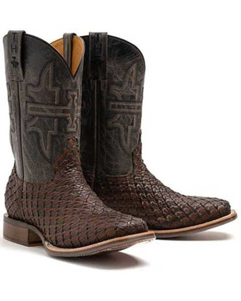 Tin Haul Men's Son Of A Buck Western Boots - Broad Square Toe, Brown, hi-res