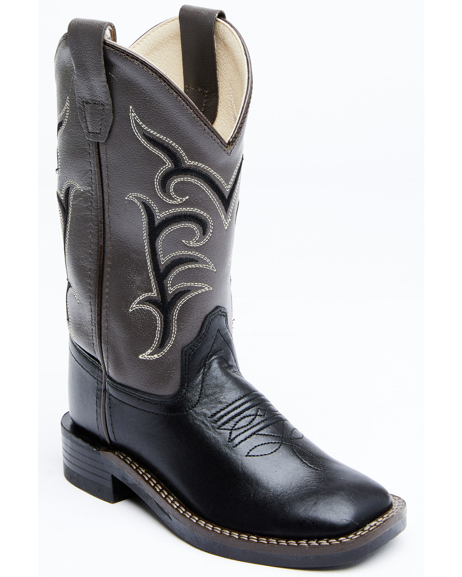 Boys black cowboy boots top