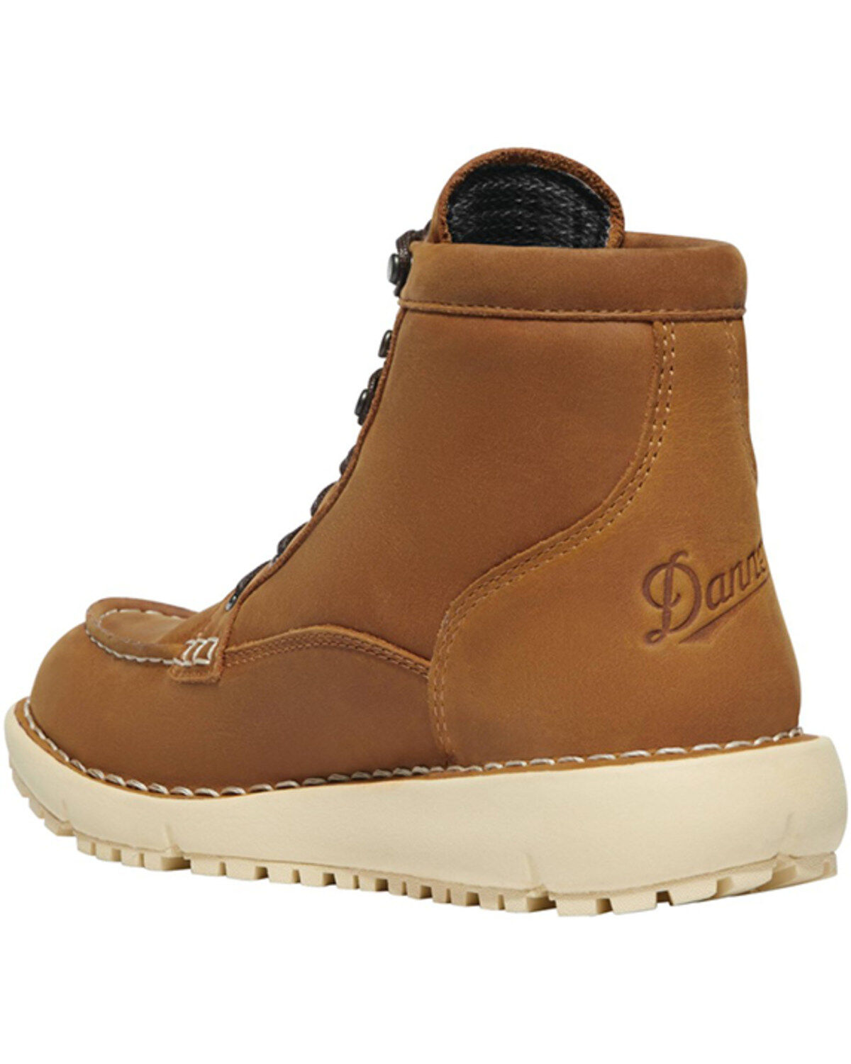 Image #3 - Danner Women's 6" Logger 917 Waterproof Work Boots - Moc Toe, Brown, hi-res