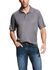 Image #1 - Ariat Men's Grey AC Pique Short Sleeve Polo Shirt - Tall, Grey, hi-res