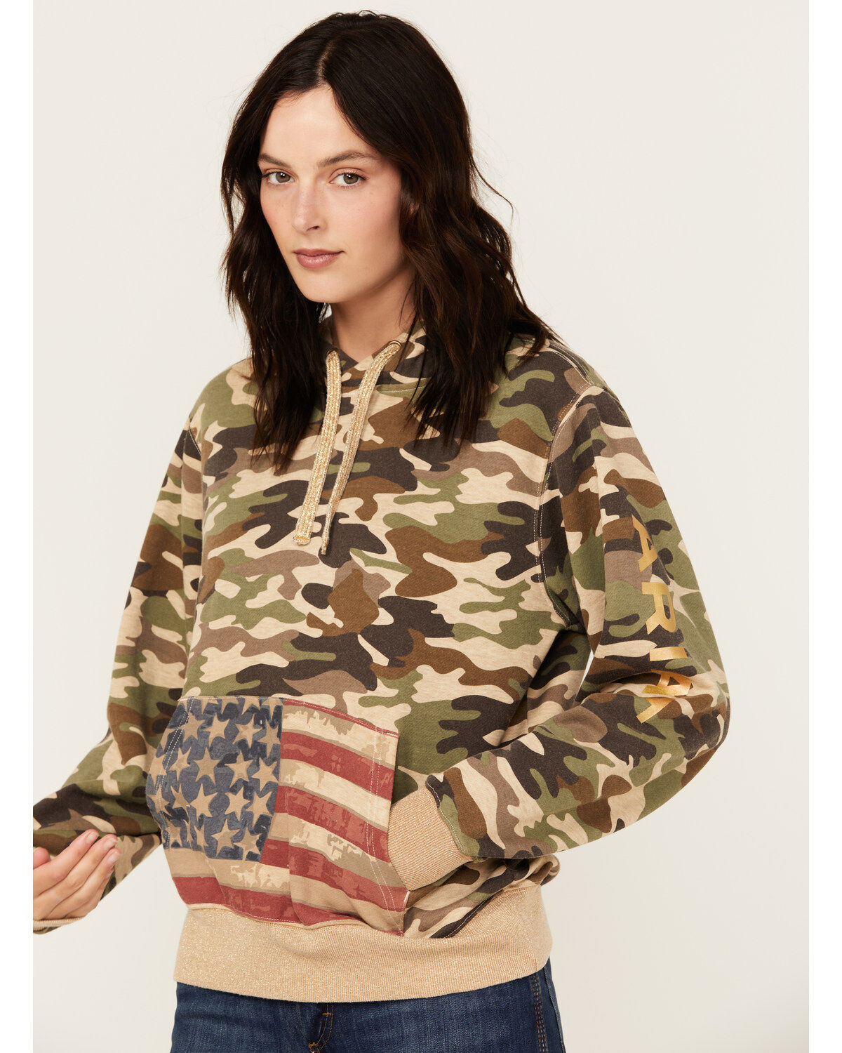 Image #2 - Ariat X Rodeo Quincy Women's Camo Hoodie, , hi-res