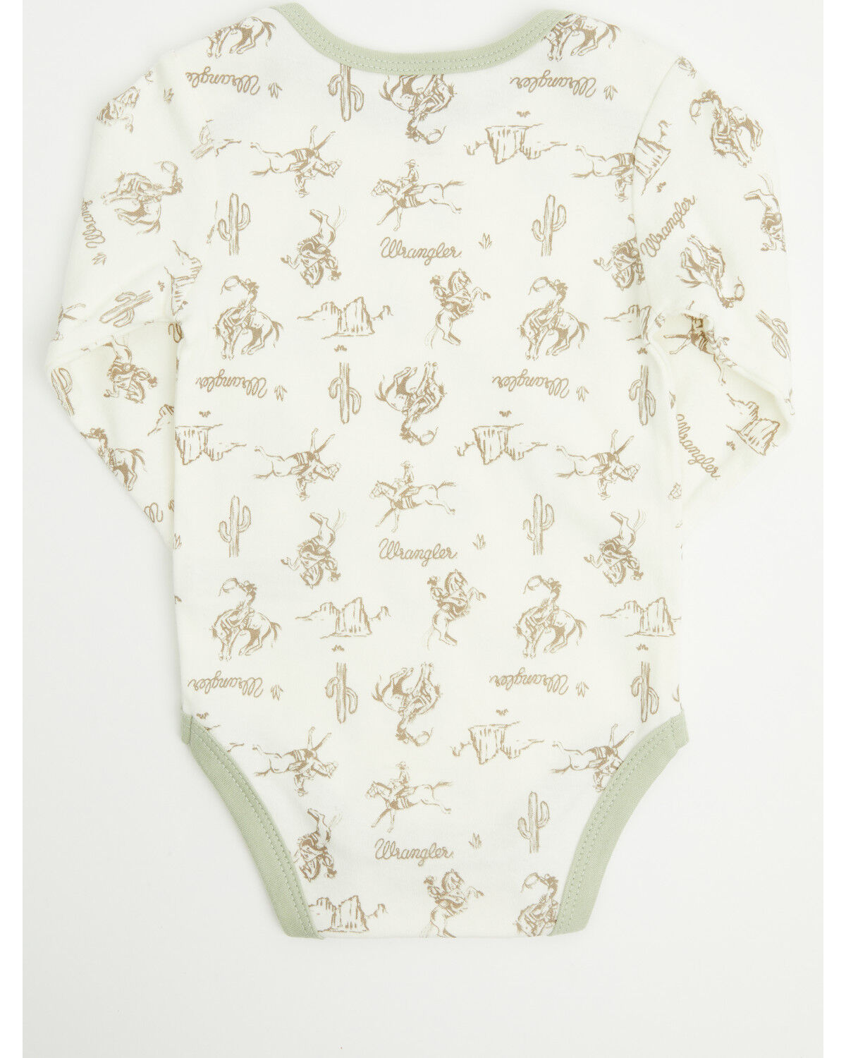 Image #4 - Wrangler Infant Boys' Cowboy Sunset Onesie Set - 3 Piece, Multi, hi-res