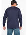 Image #2 - Carhartt Men's FR Henley Long Sleeve Work Shirt, Navy, hi-res