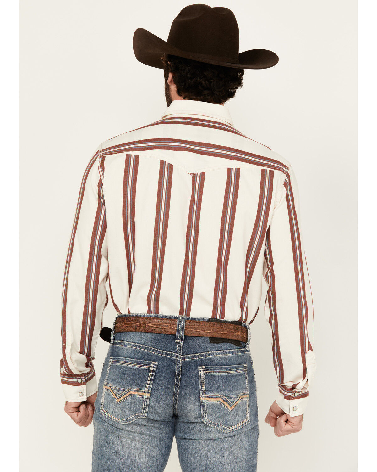 Product Name:  Wrangler Retro Men's Striped Long Sleeve Snap Western Shirt