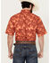 Image #4 - Ariat Men's VentTek Outbound Palm tree Print Short Sleeve Button-Down Performance Western Shirt , Dark Orange, hi-res