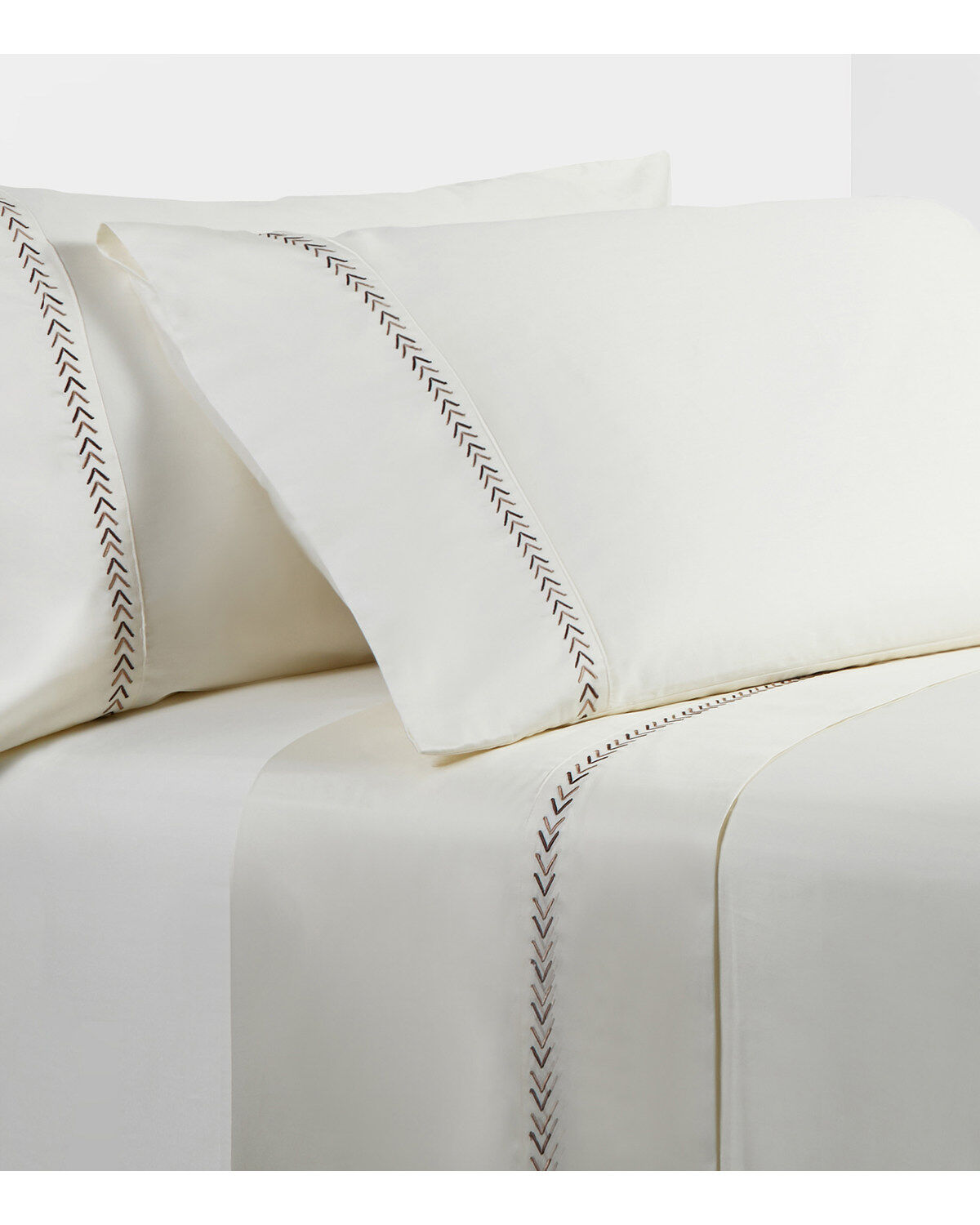 Image #1 - HiEnd Accents Southwestern King Sheet Set - 4 Piece, Cream, hi-res