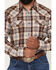 Image #3 - Gibson Trading Co Men's Mad Thad Plaid Print Long Sleeve Snap Flannel Shirt, Brown, hi-res