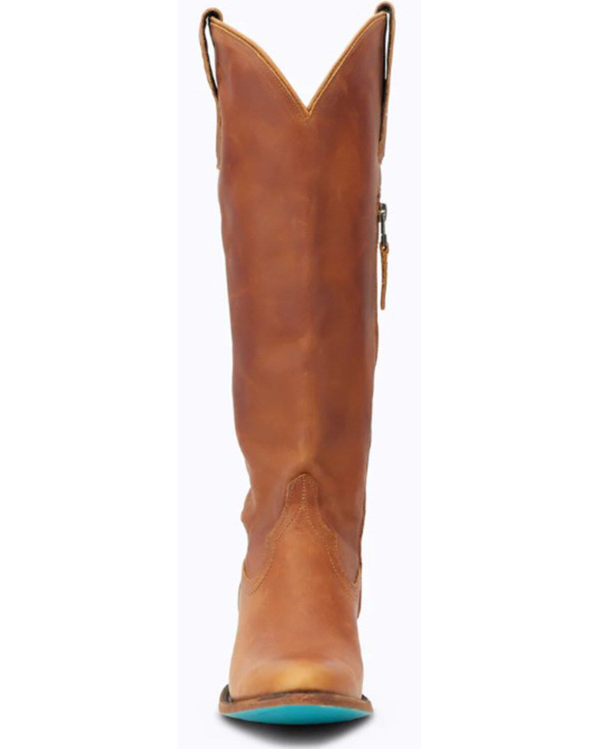 Image #4 - Lane Women's Plain Jane Tall Western Boots - Round Toe, Orange, hi-res