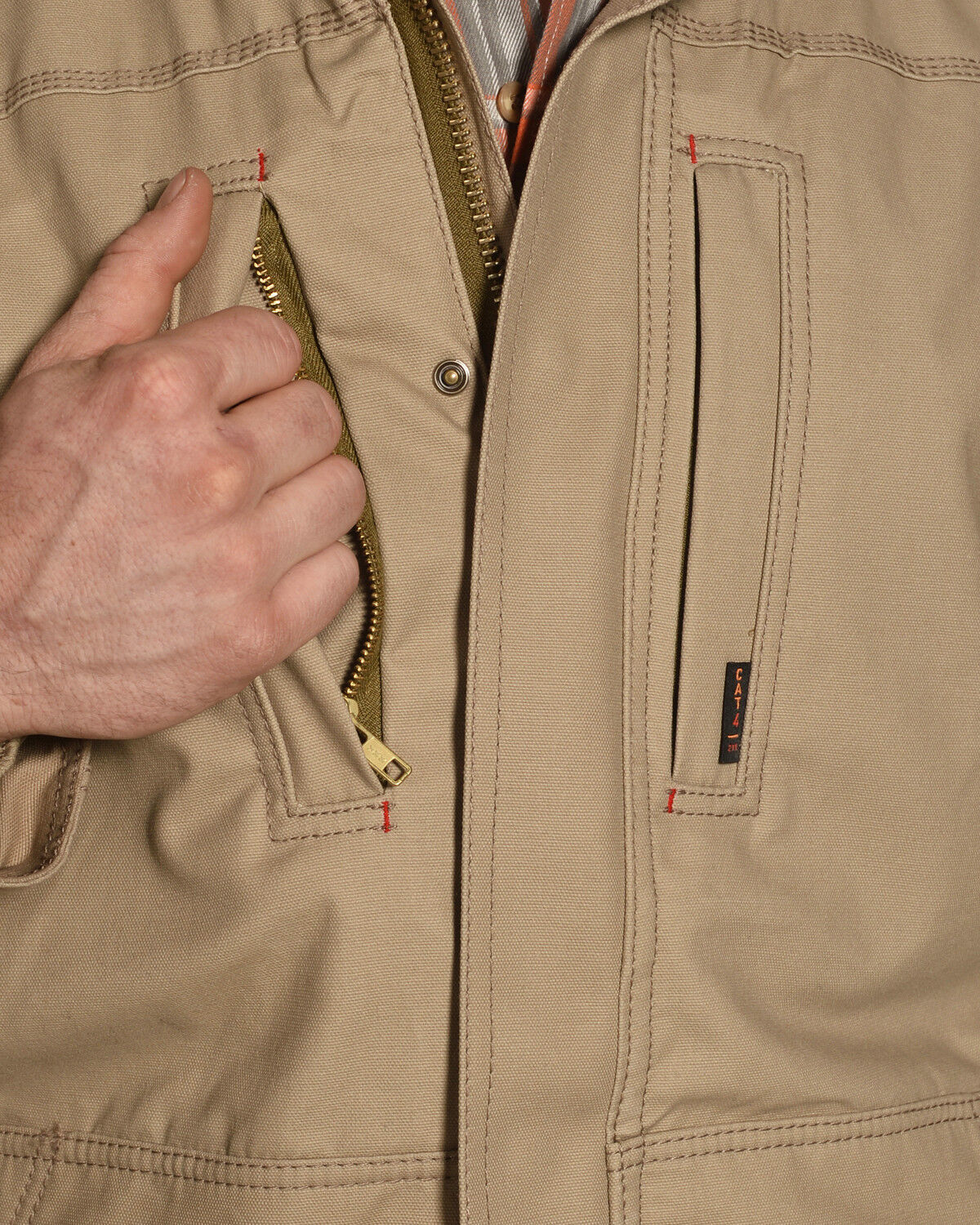 Image #4 - Ariat Men's FR Lined Workhorse Work Jacket, , hi-res