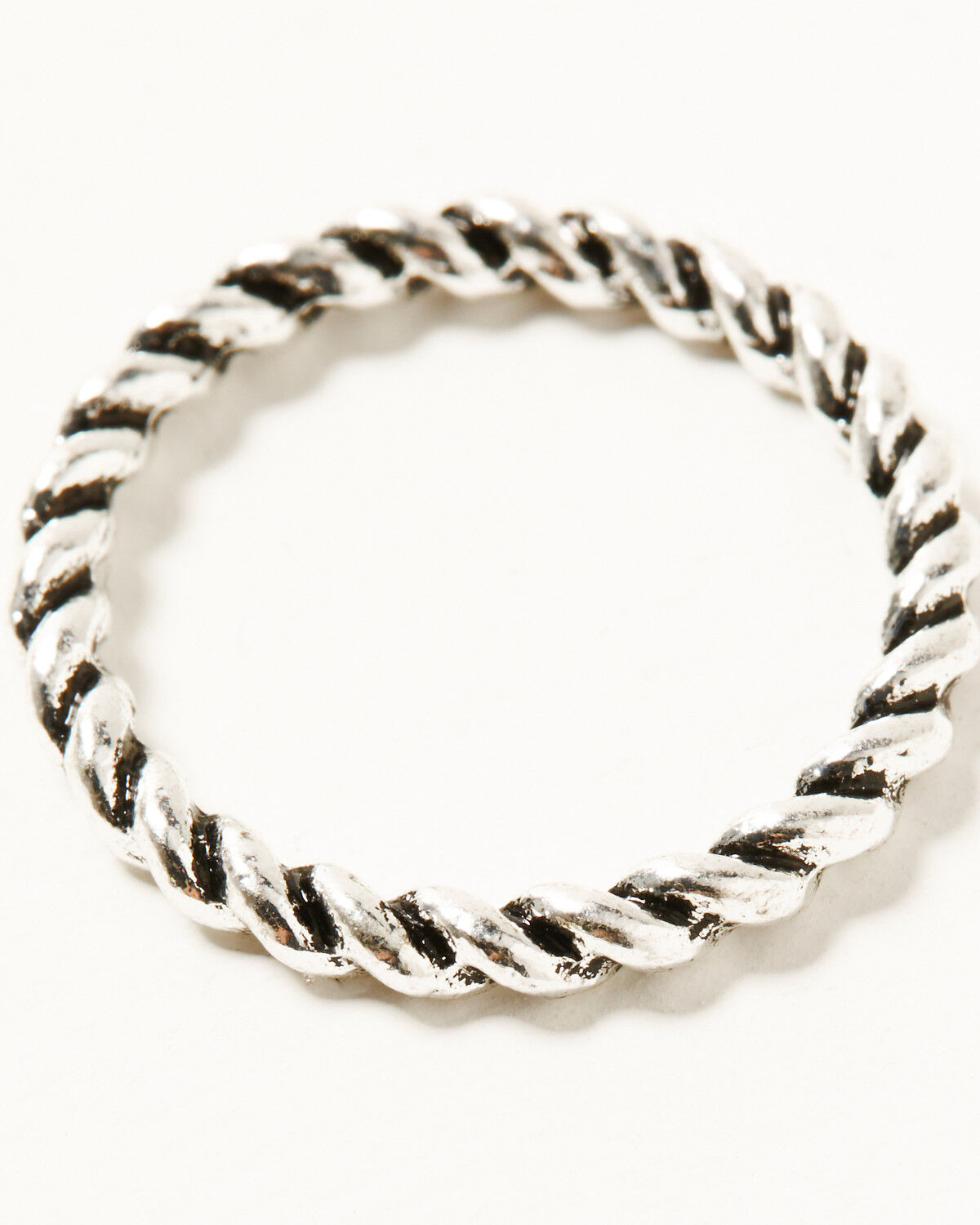 Image #4 - Shyanne Women's Crystal Rope Ring Set - 3 Piece, Silver, hi-res