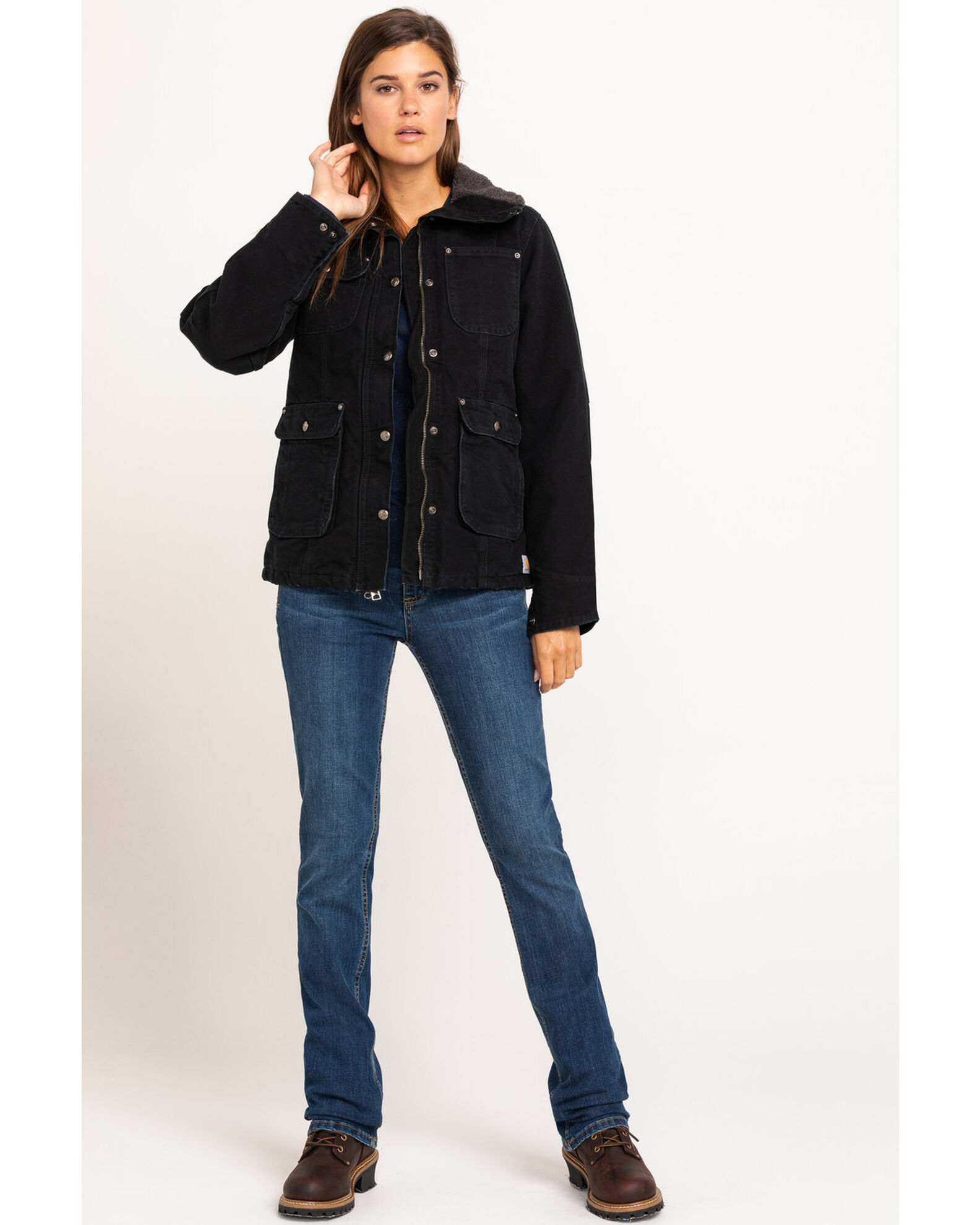 Carhartt weathered duck wesley coat deals