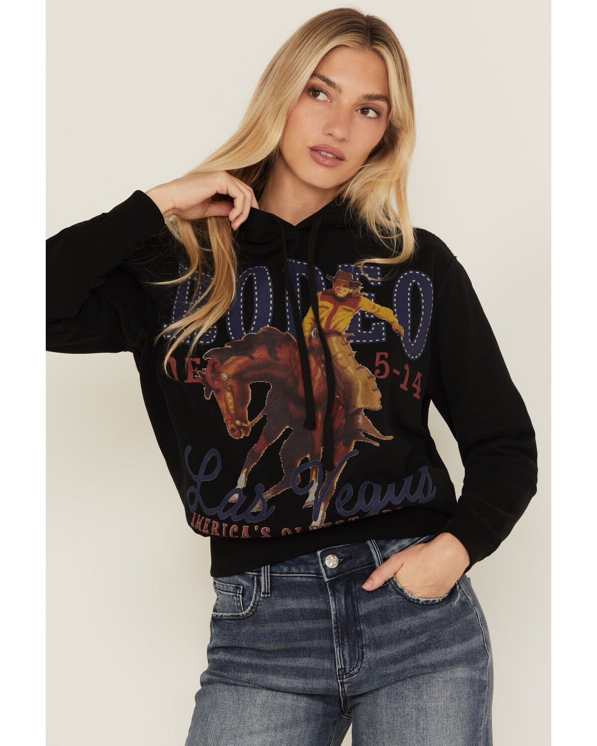 Rodeo Quincy Women's Rodeo Las Vegas Hoodie, Black, hi-res
