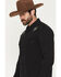Image #2 - Rock & Roll Denim Men's Longhorn Embroidered Long Sleeve Snap Denim Shirt, Black, hi-res
