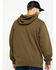 Image #2 - Hawx Men's Olive Logo Sleeve Performance Fleece Hooded Work Sweatshirt  , , hi-res