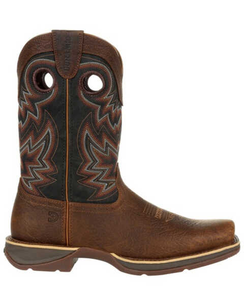 Image #2 - Durango Men's Rebel Chocolate Western Boots - Square Toe, , hi-res