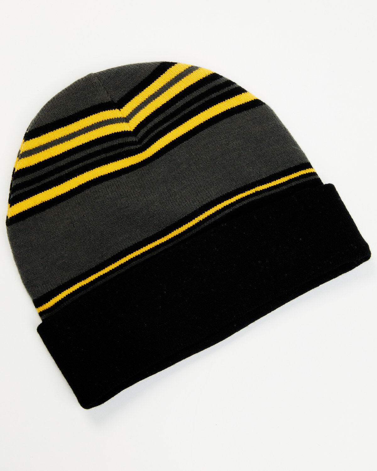 Image #3 - Paramount Network's Yellowstone Striped Print Dutton Ranch Patch Work Beanie, Black, hi-res