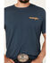 Image #4 - Wrangler Men's Boot Barn Exclusive Steer Head Logo Short Sleeve Graphic T-Shirt, Navy, hi-res