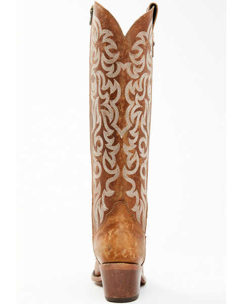 Caborca Silver Women's Allie Tall Western Boots - Snip Toe, Brown, hi-res