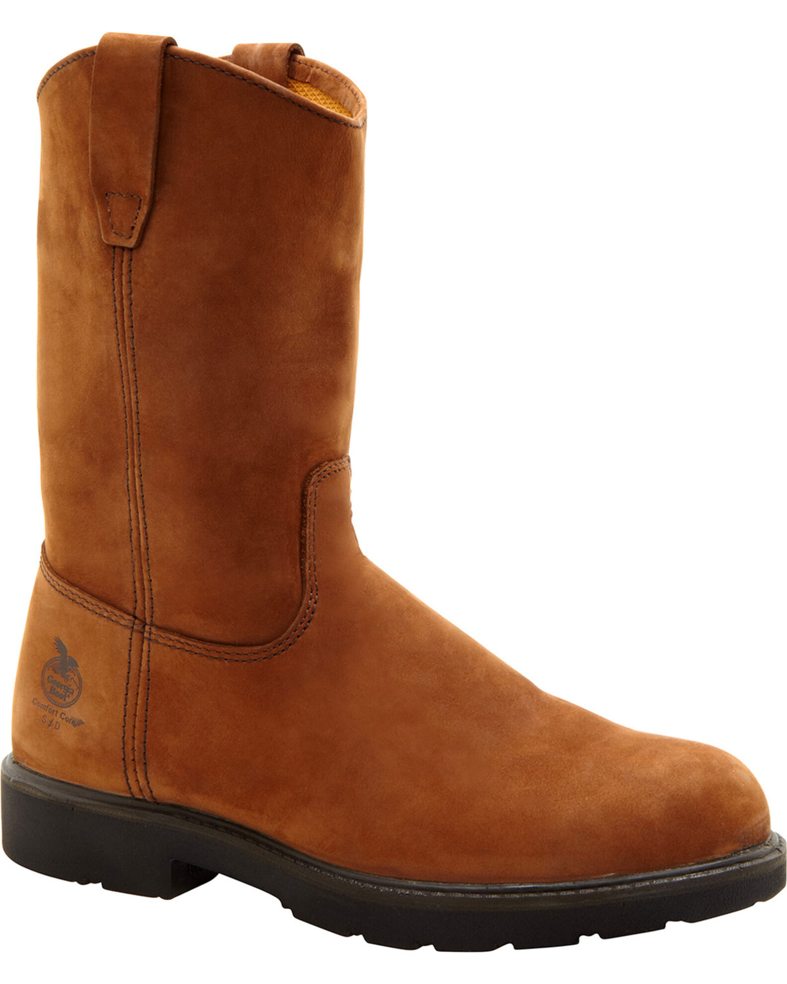 Georgia Boot Men s Wellington Pull On Work Boots Steel Toe Boot Barn