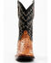 Image #4 - Cody James Men's Full Quill Cognac Ostrich Exotic Western Boots - Broad Square Toe , Black, hi-res