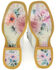 Image #2 - Tin Haul Women's White Wedding Western Boots - Broad Square Toe, White, hi-res
