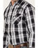 Image #3 - Ely Walker Men's Jack Daniel's Plaid Print Long Sleeve Snap Western Shirt, Black, hi-res