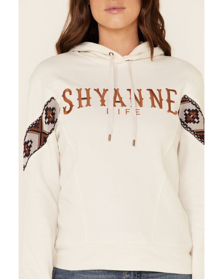 Shyanne Women S Sand Embroidered Lace Sleeve Hoodie Boot Barn