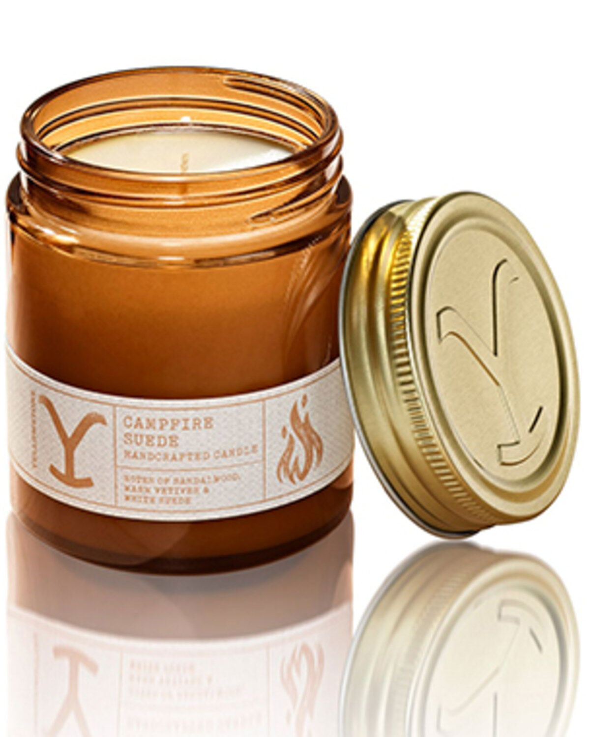 Image #1 - Tru Fragrances Men's Yellowstone Campfire Suede Candle, No Color, hi-res