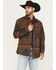 Image #2 - Cody James Men's Rosewell Southwestern Print Fleece Lined Shirt Jacket, Dark Brown, hi-res