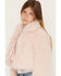 Image #2 - Shyanne Girls' Polar Bluff Faux Fur Sparkle Jacket, Blush, hi-res