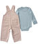 Image #2 - Carhartt Infant Boys' Dog Long Sleeve Onesie and Overall Set - 2 Piece, Multi, hi-res