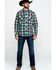 Image #6 - Rock 47 By Wrangler Men's Med Plaid Long Sleeve Western Shirt , , hi-res