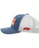 Hooey Men's Cactus Ropes Patch Denim Mesh Back Trucker Cap, Indigo, hi-res