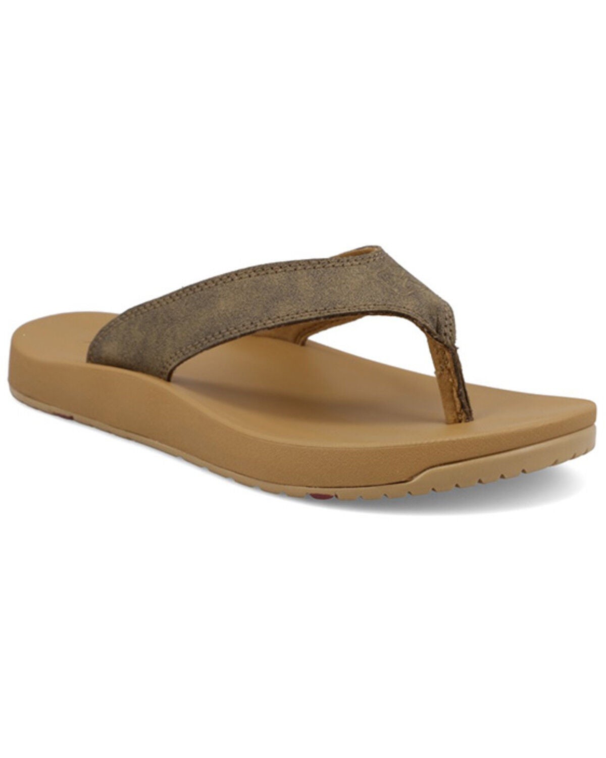 Twisted X Women's Flip Flops, Brown, hi-res
