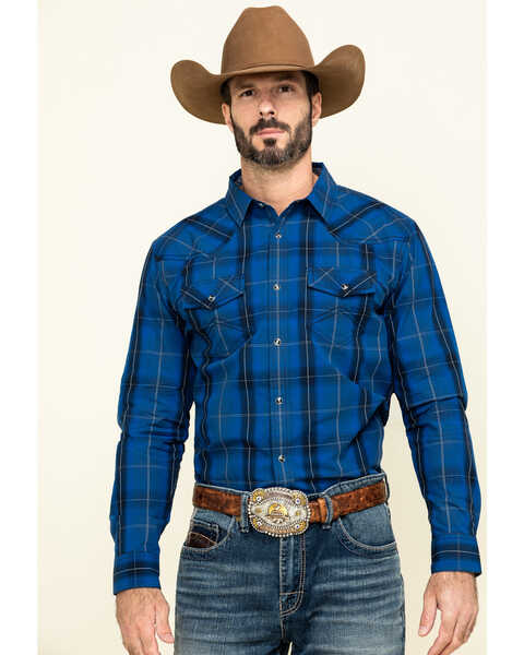 Image #1 - Cody James Men's Skedaddle Plaid Long Sleeve Western Shirt , , hi-res