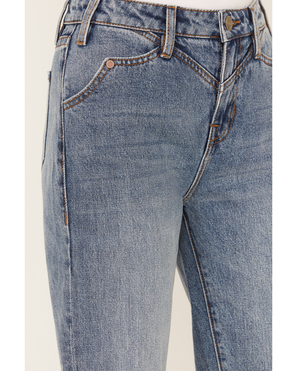 Rock & Roll Denim Women's Medium Wash High Rise Bootcut