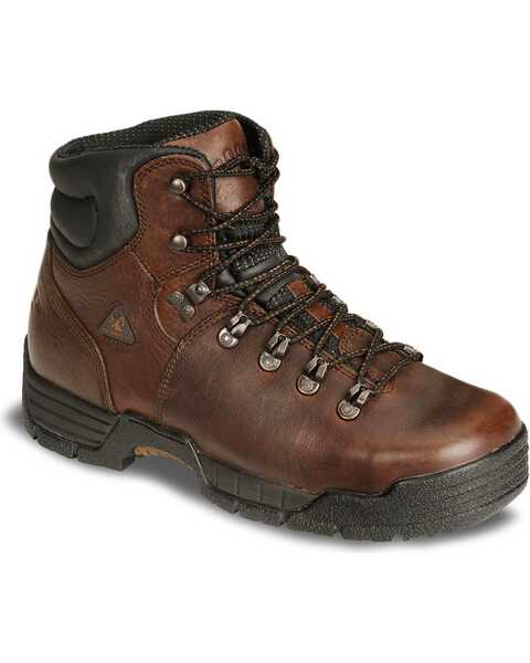 Rocky Men's Mobilite Steel Toe Hiking Boots, Brown, hi-res
