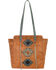 American West Navajo Soul Zip Top Tote, Tan, hi-res
